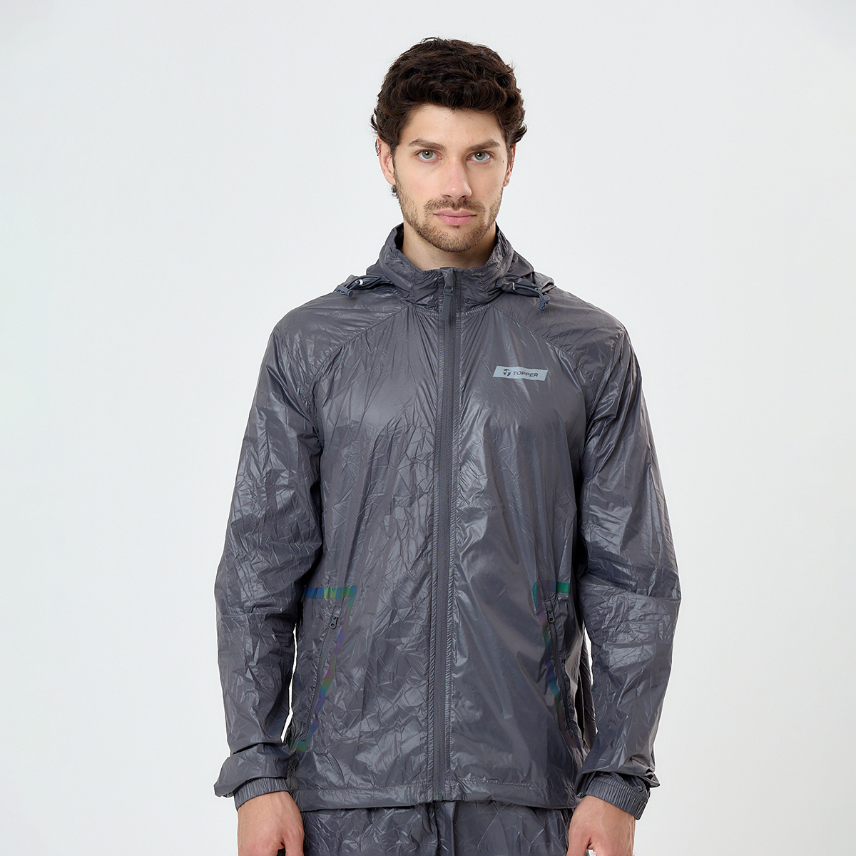Campera Running Topper Crinkled Hombre,  image number null