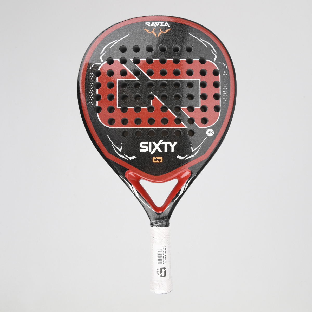 Paleta P&aacute;del Sixty Ravia 3k Fibra de Carbono,  image number null