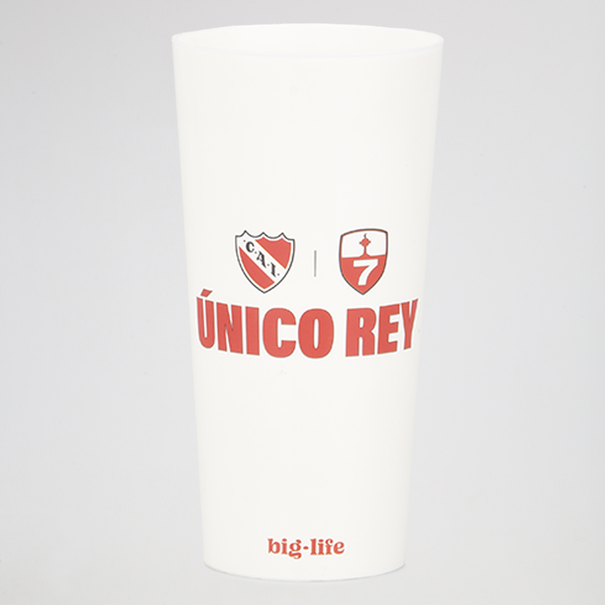 Vaso Big Life Independiente Único Rey,  image number null