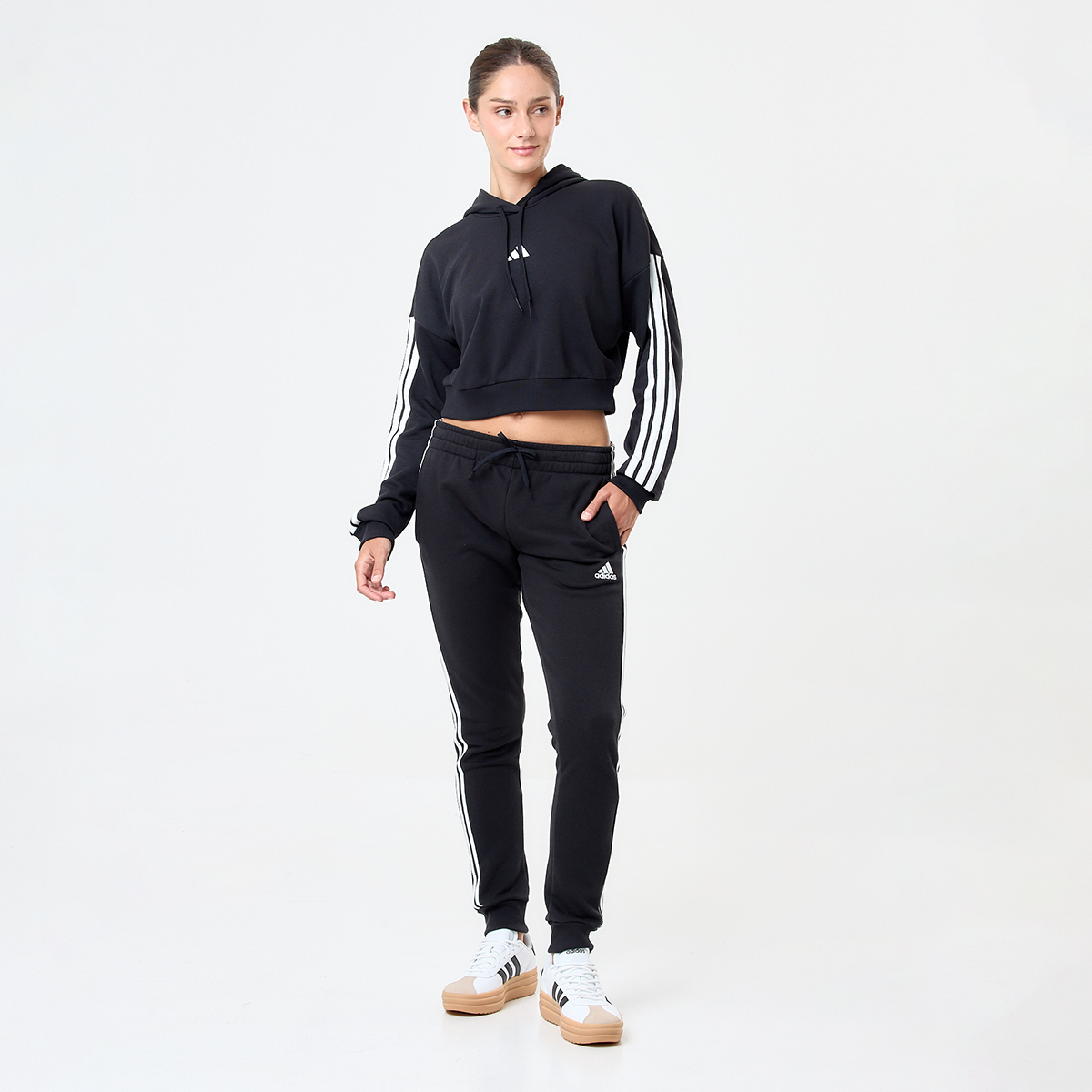 Buzo adidas Essentials Crop 3 Tiras para Mujer,  image number null