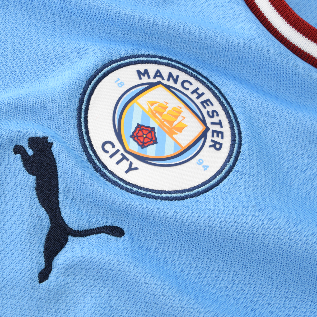 Camiseta Manchester City Puma Titular Replica 22/23 para Niños,  image number null