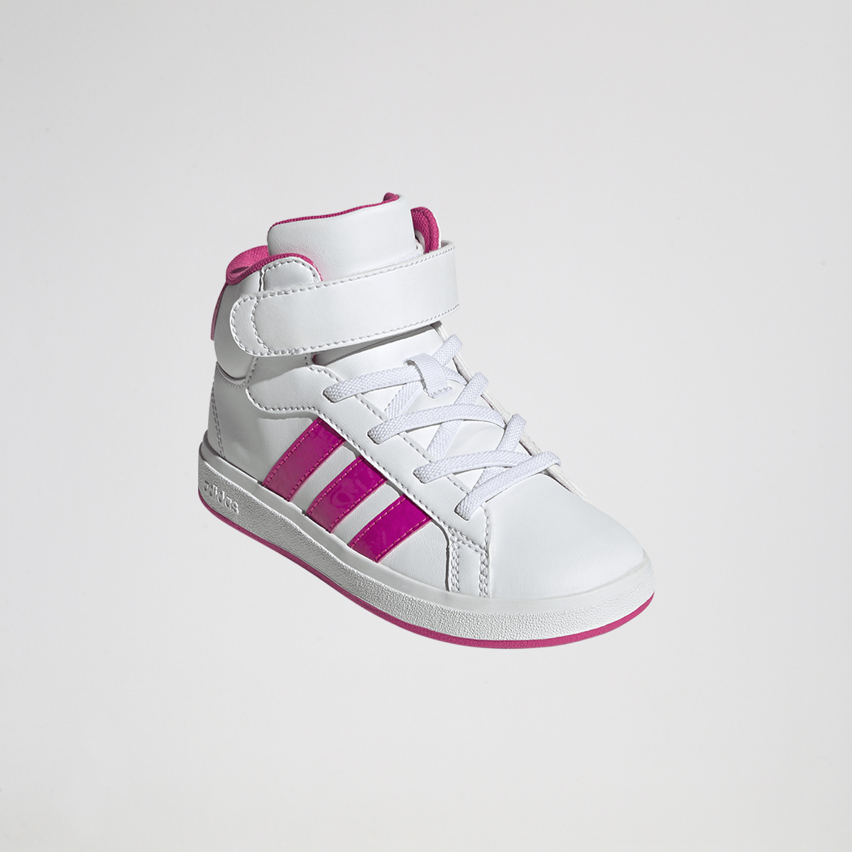 Zapatillas adidas Grand Court Mid ca&ntilde;a alta cordones y velcro Ni&ntilde;o,  image number null