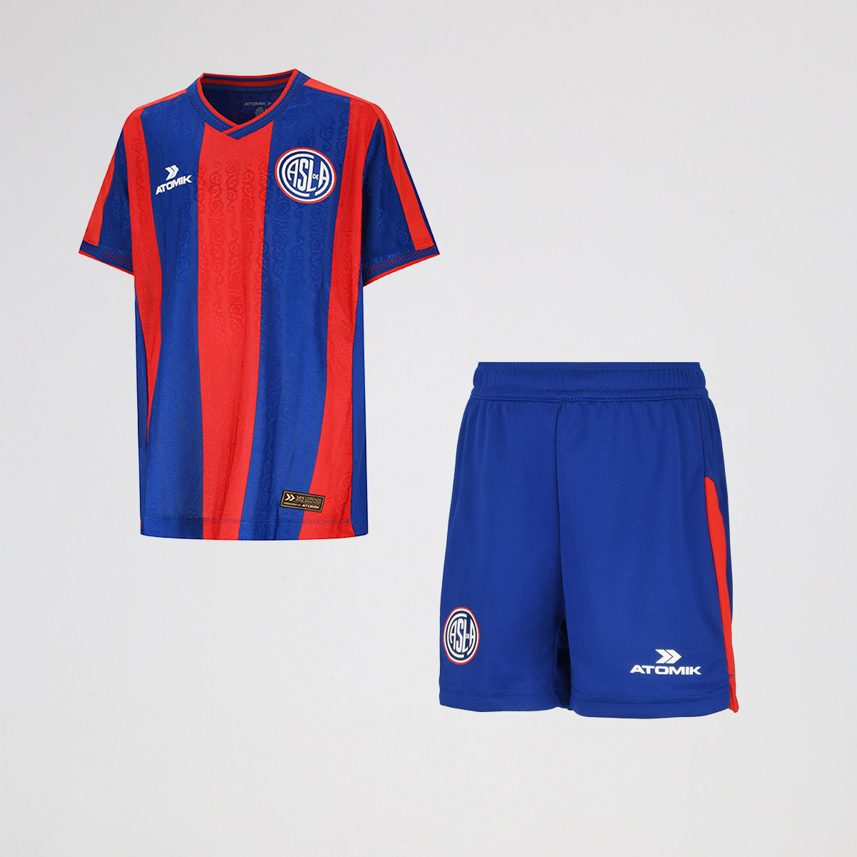 Conjunto San Lorenzo Atomik Titular Mini 2026 Infantil,  image number null