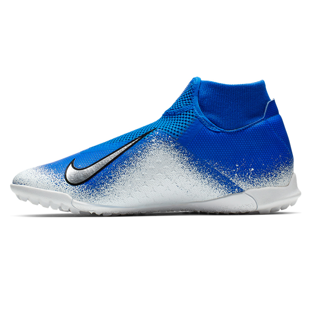 Botines nike azules best sale y blancos